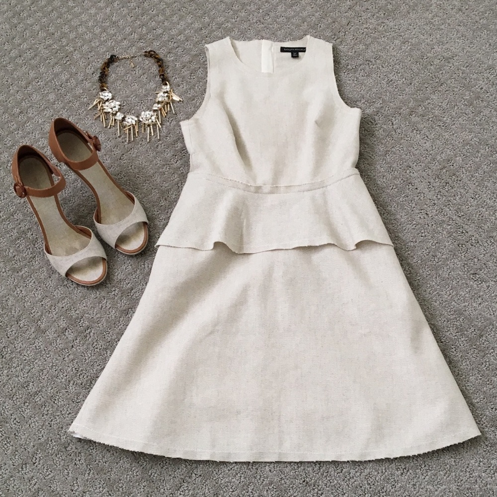Banana Republic peplum dress